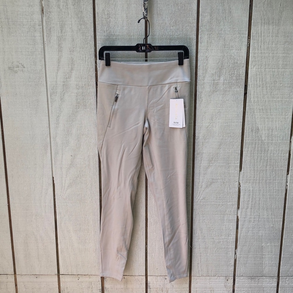 NWOT Athleta Peak Hybrid Fleece Tight - Cream